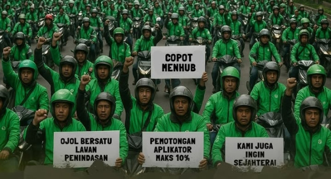 Demo Ojol Hari Ini 17 September 2025: Sebahagian Tetap Memilih Narik